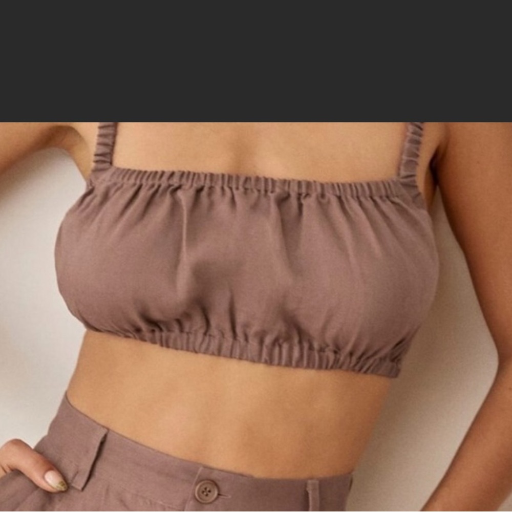 Linen crop top